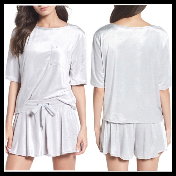 Make + Model Paris Velour Pocket Tee - Picture 2 of 6